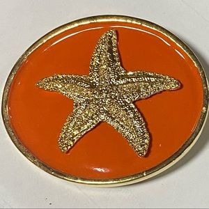 Wimberly Enameled starfish Belt buckle. New Stock.